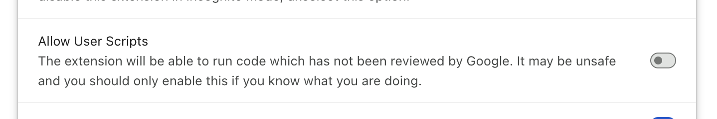 مربّع حوار السماح بالنصوص البرمجية الخاصة بالمستخدم