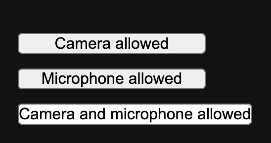 權限按鈕,內含「允許」