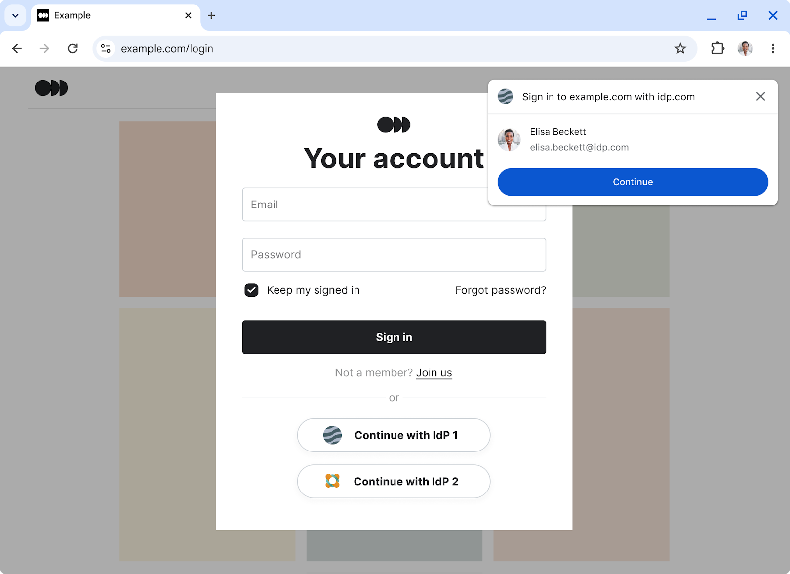 דוגמה לתהליך בחירת רשת מיידי