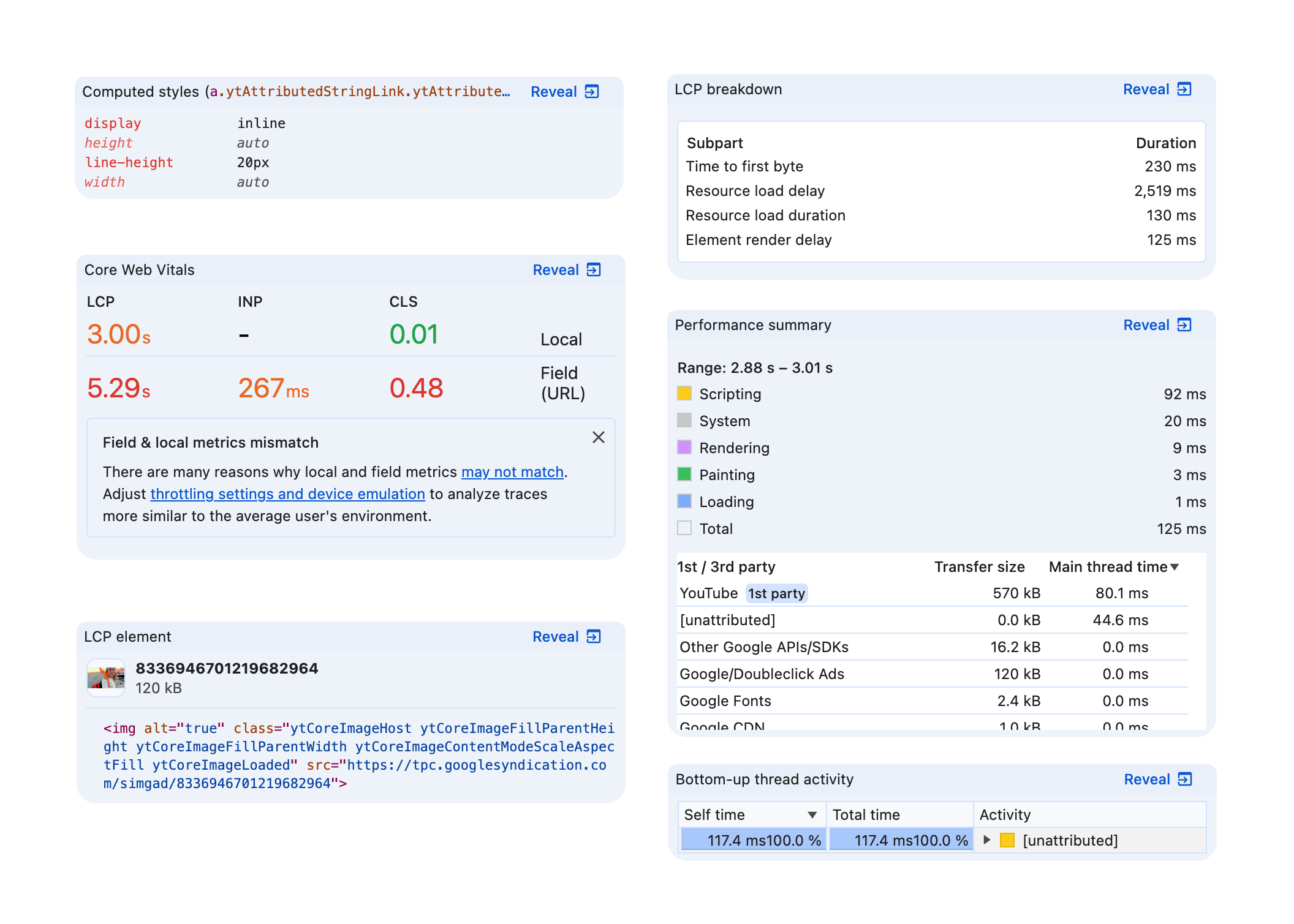 Voorbeelden van voor mensen leesbare widgets in een agent-walkthrough.