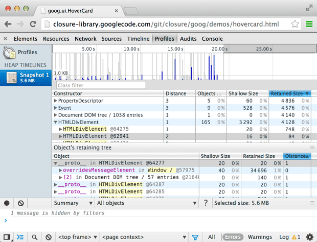 Allocation profiler