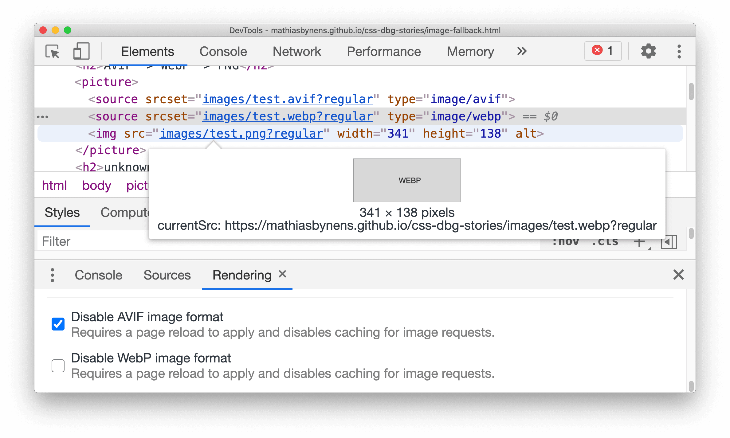 Emulación de tipos de imágenes